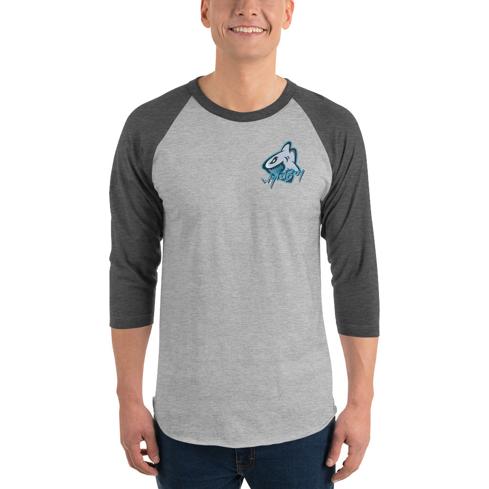 WB Logo 3/4 sleeve raglan shirt