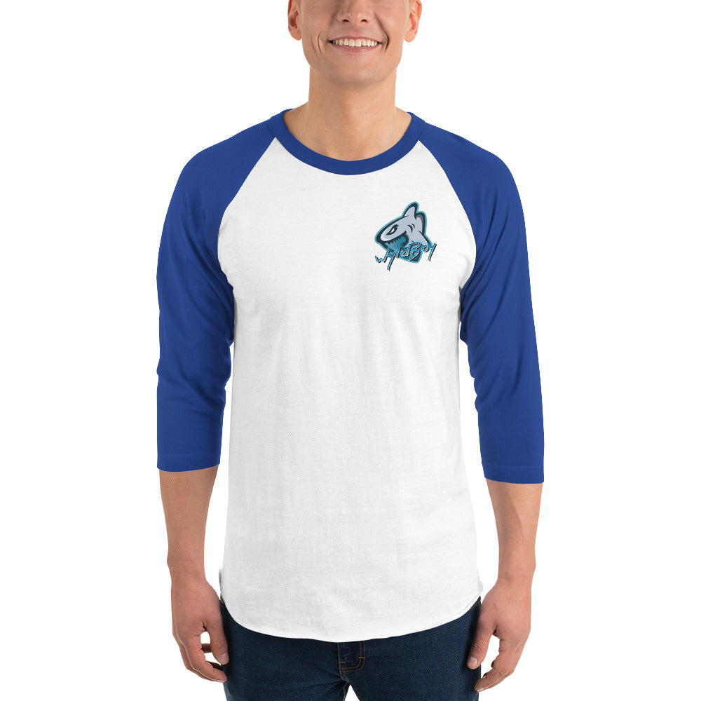 WB Logo 3/4 sleeve raglan shirt